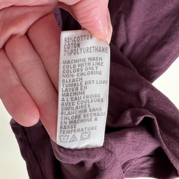 Standard James Perse Slub Jersey Mini Dress Slouchy Relaxed Long Sleeve Sweater - Picture 5 of 7